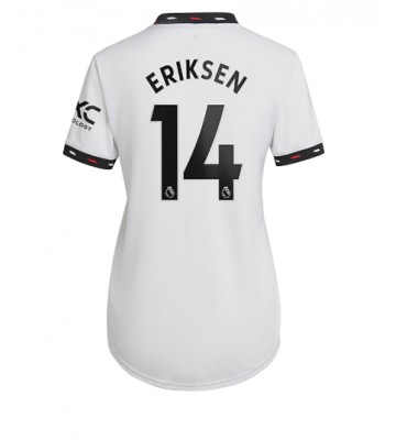 Manchester United Christian Eriksen #14 Bortedrakt Kvinner 2022-23 Kortermet